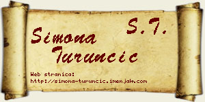Simona Turunčić vizit kartica